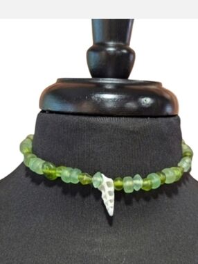 Handmade Green Mermaidcore Necklace Shell Pendant Coconut Girl Surf Hippie